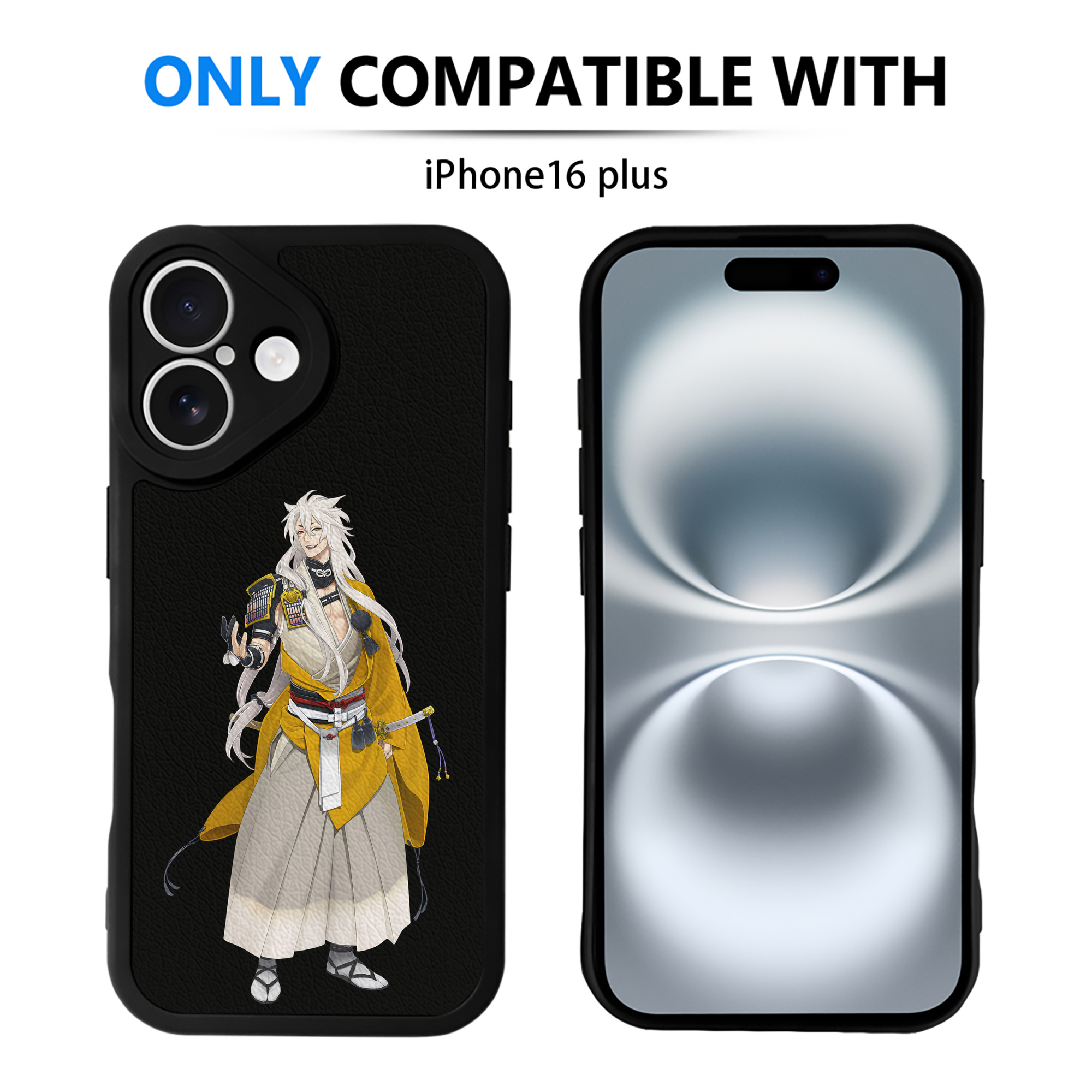 （画像用） 刀剣乱舞 Touken Ranbu 【iPhone 16シリーズ対応】シリコンスマホケース（レザー調） 材質：シリコン